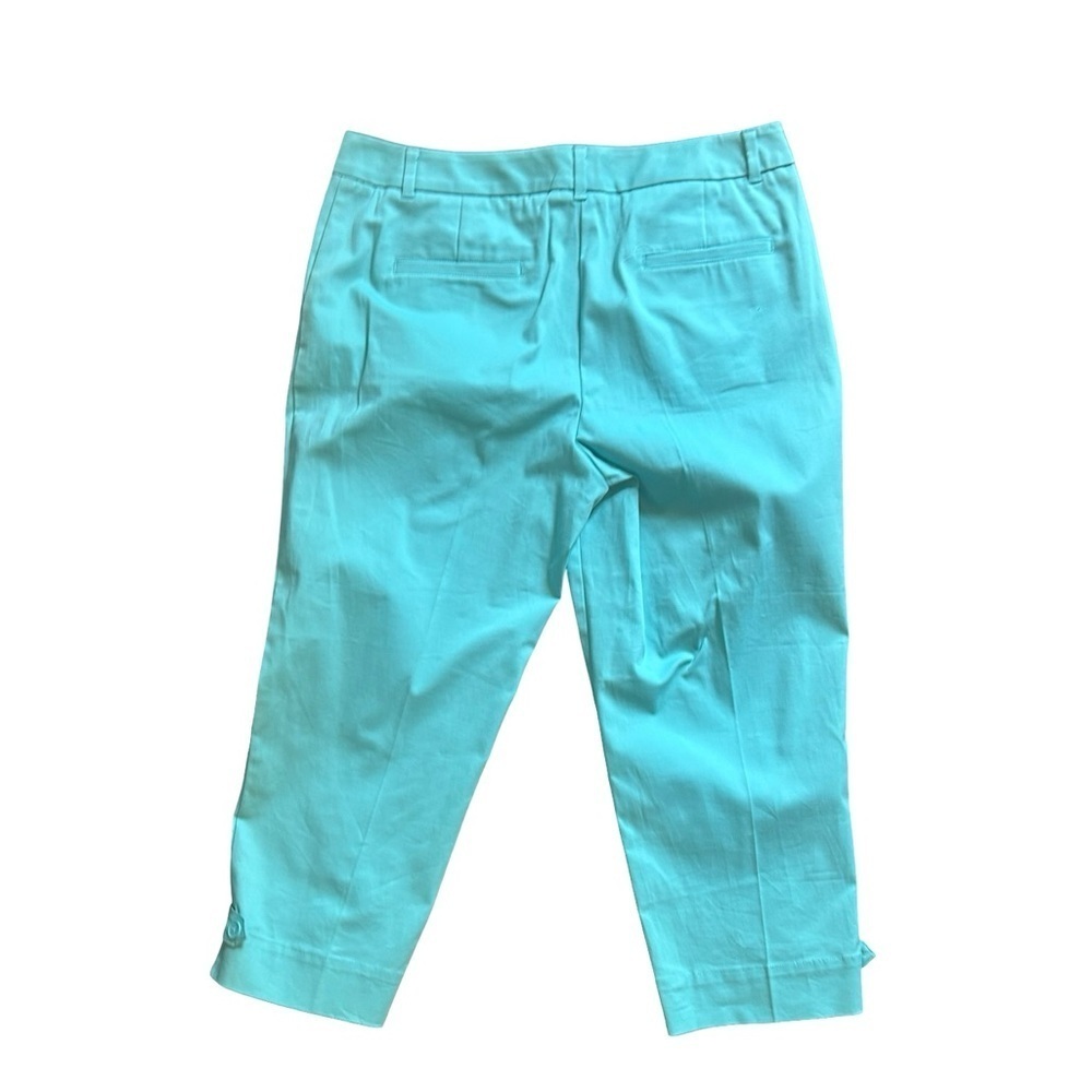 Talbots Cropped Pants Teal Size 8p - Picture 7 of 8